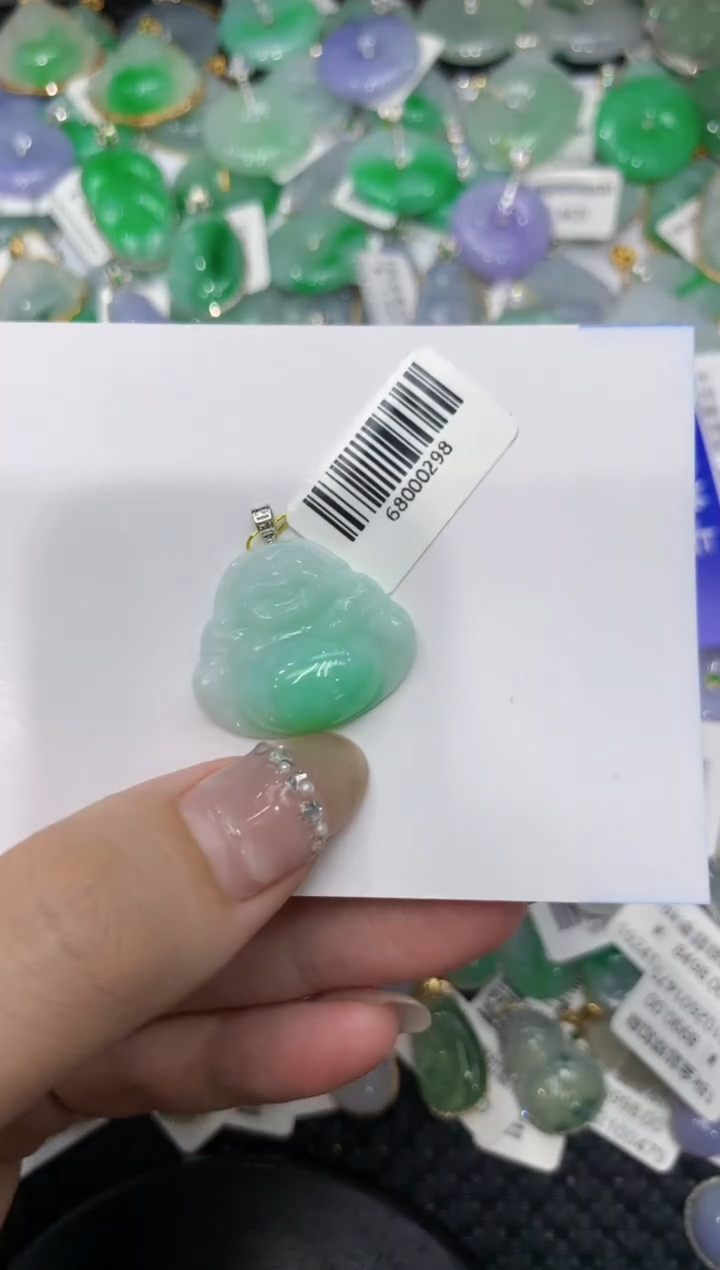 【闪购商品】翡翠颈饰18K金镶嵌222222222