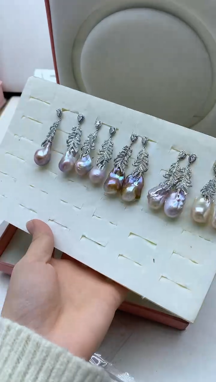 未镶嵌耳饰淡水珍珠多样性发其一