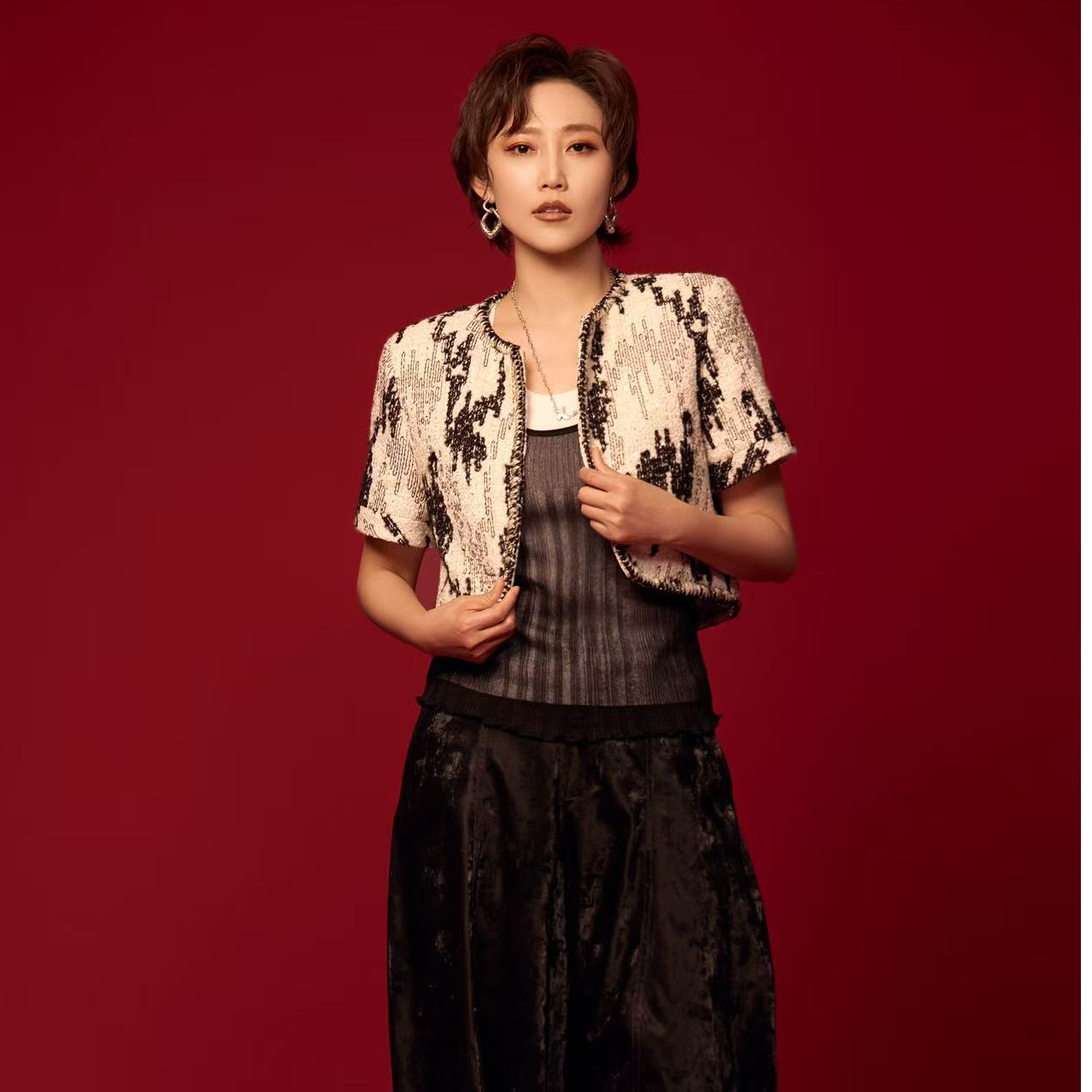 limil/丽米儿轻奢高级质感气质短款外套940031