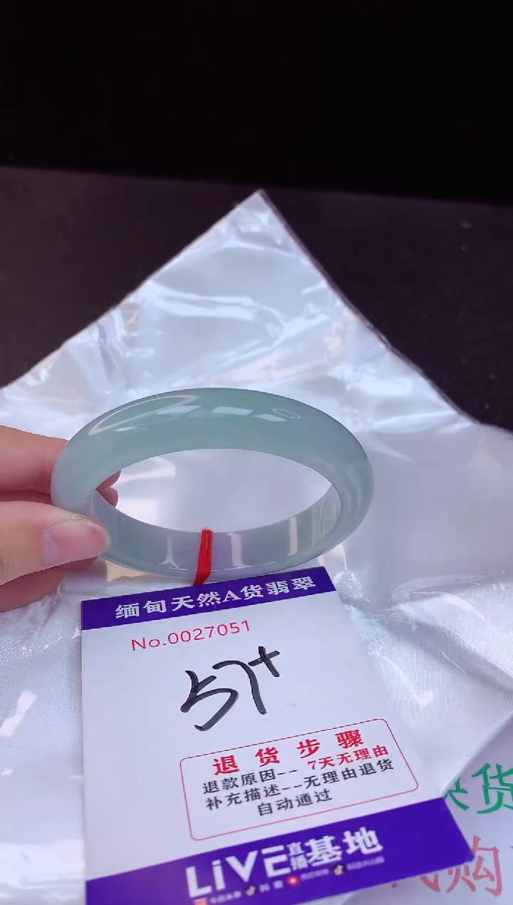 【闪购商品】翡翠手镯未镶嵌57+             
