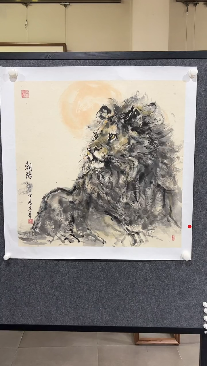 国画XWQ 精品绘画作品-4（虎）