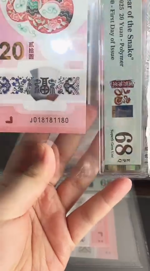 【闪购商品】塑料蛇钞单张018181180PMG68分