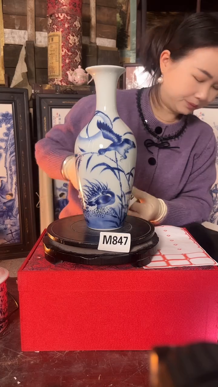 摆件陶景德镇陶瓷摆件M847