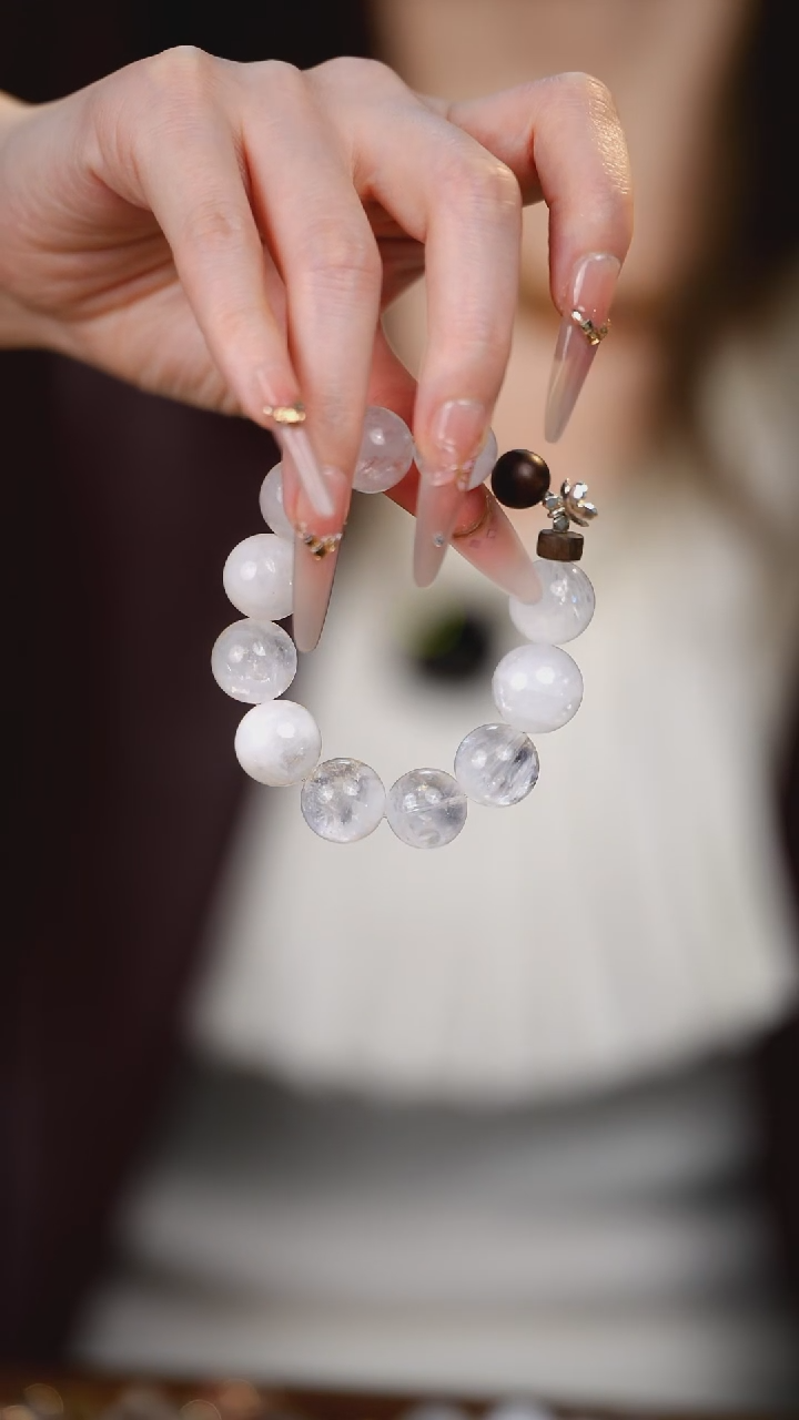 合金手串水晶白幽灵-+