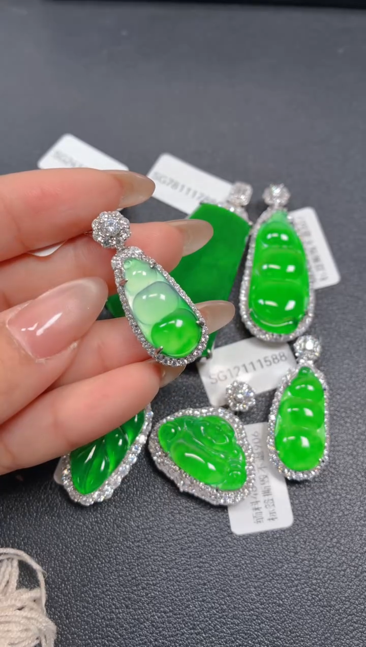 银S925镶嵌挂件翡翠宸*111