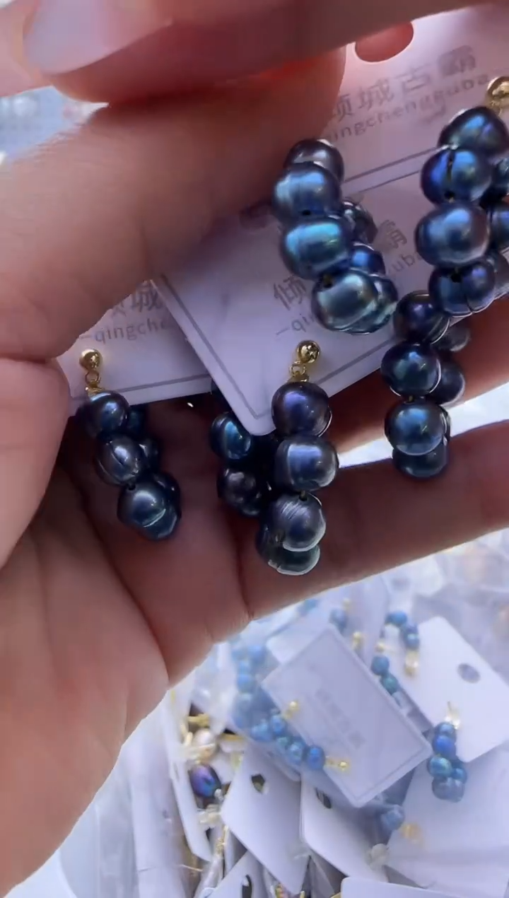 【闪购商品】淡水珍珠耳饰银S925镶嵌565