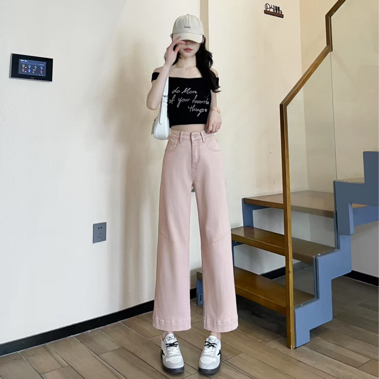 【9911-2】韩版百搭直筒九分牛仔裤女夏季显瘦薄款气质小个子烟管裤