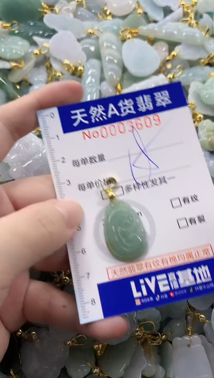 颈饰未镶嵌翡翠天然A货翡翠