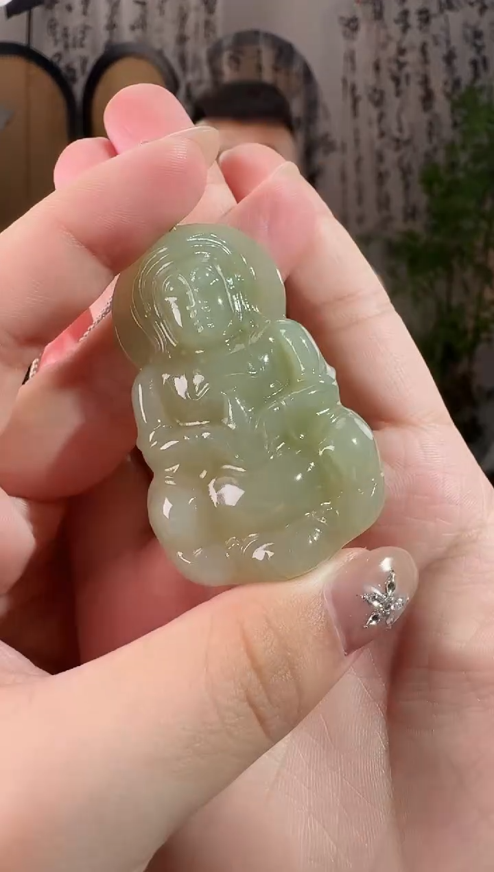 颈饰未镶嵌和田玉351观音