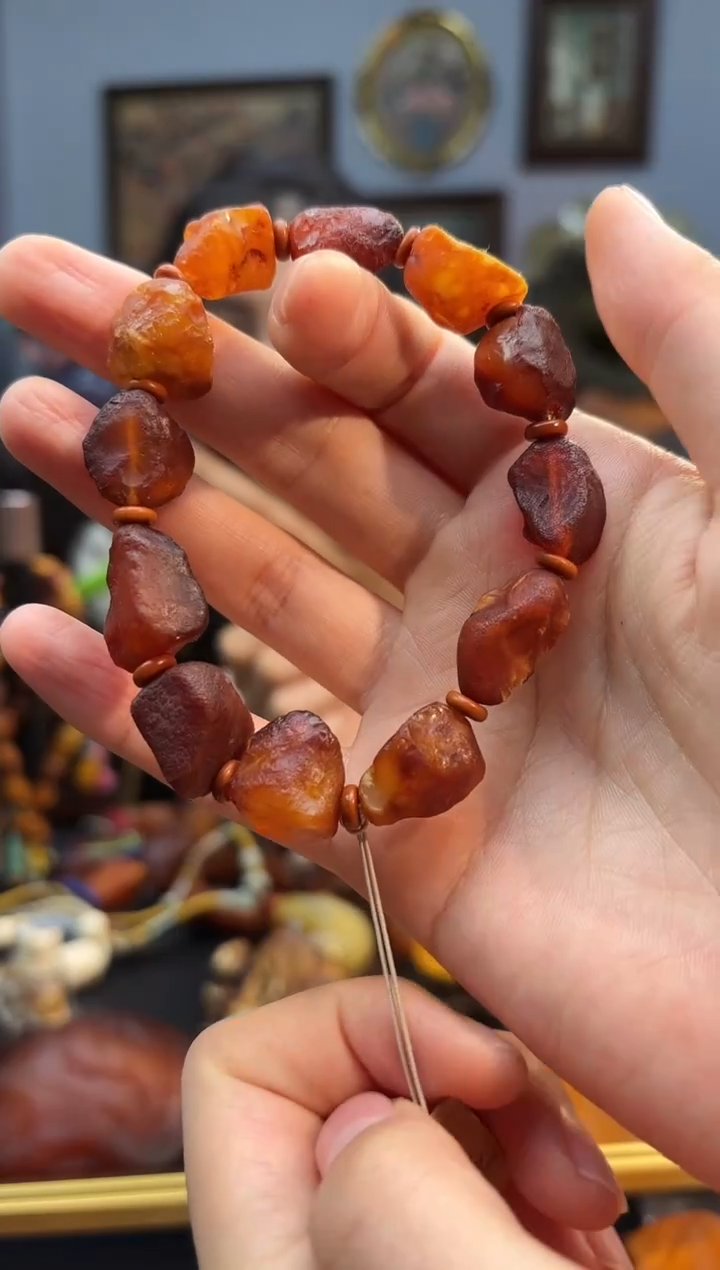 手串琥珀未镶嵌手串