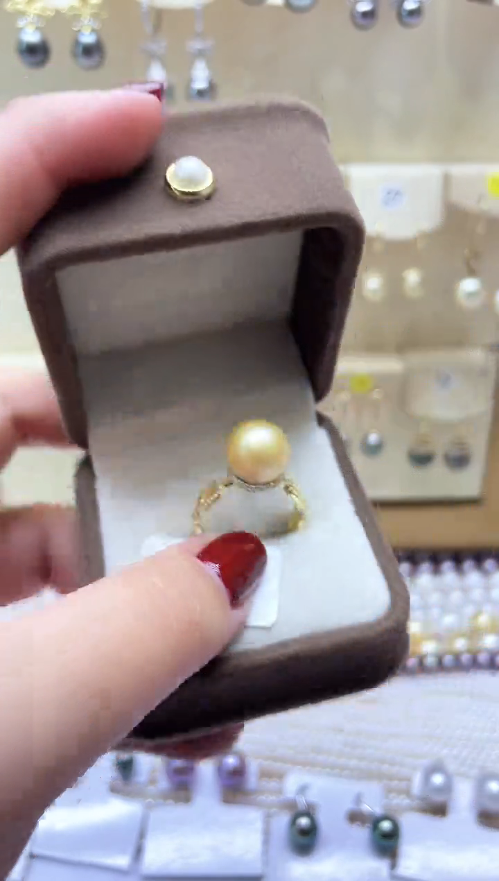 【闪购商品】海水珍珠戒指银S925镶嵌戒指