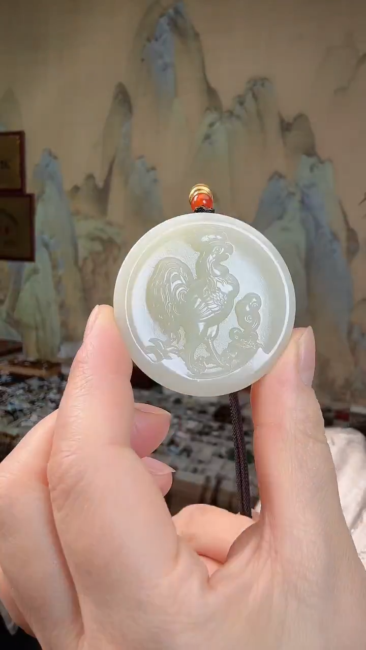 颈饰未镶嵌和田玉.