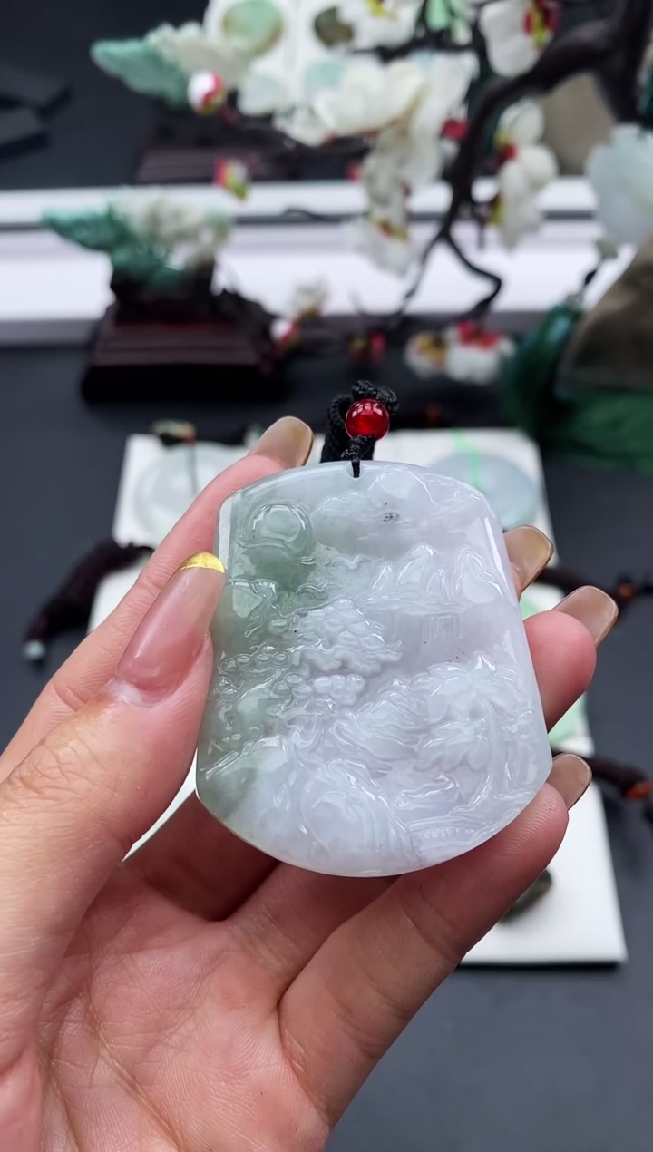 【闪购商品】翡翠颈饰未镶嵌天然缅甸A货翡翠