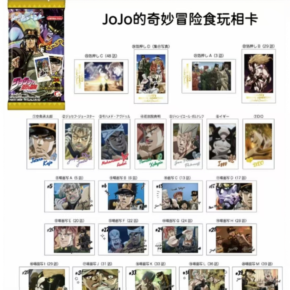 【JOJO的奇妙冒险】金签拍立得