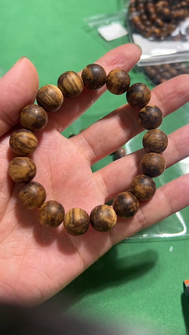 【闪购商品】沉香手串92号20克土沉虎斑多样性发一