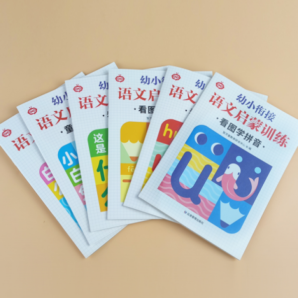 全套6册 幼小衔接语文启蒙训练 幼儿看图识字学拼音拼读训练