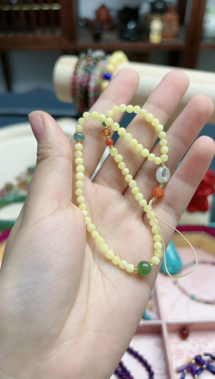 【闪购商品】蜜蜡裸石未镶嵌蜜蜡手机挂件*1 DN