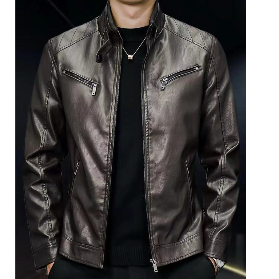 男士微瑕皮衣外套时尚休闲百搭【以直播间下单实物为准】