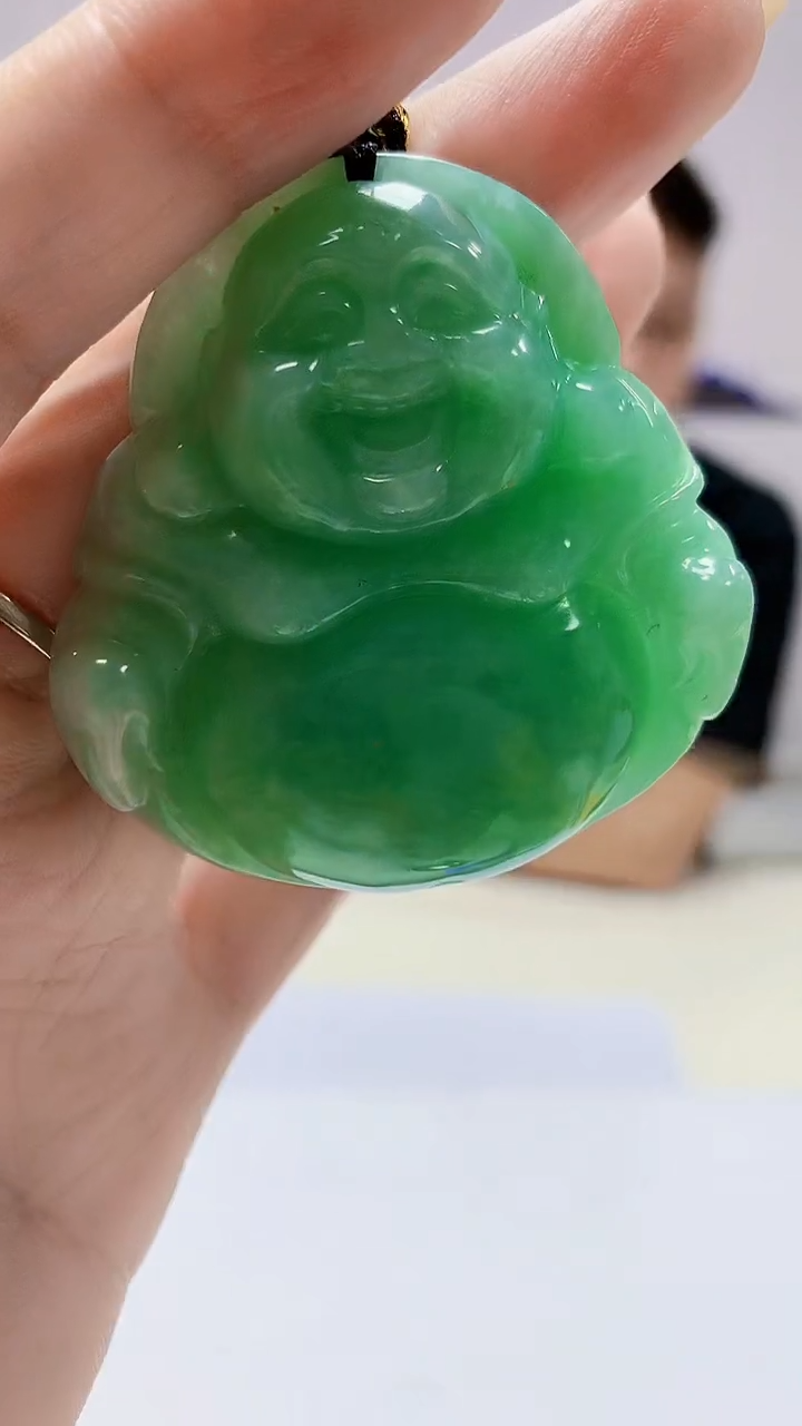 定制翡翠未镶嵌4969DD-毛货挂件85