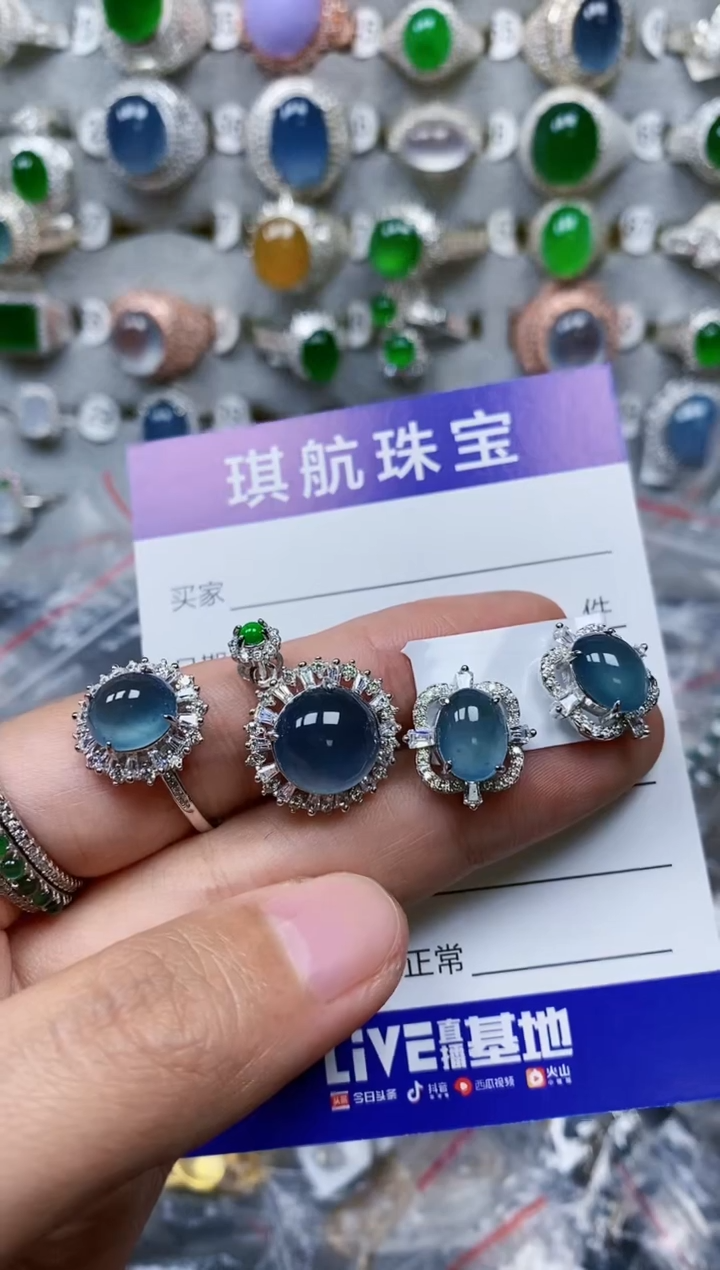 【闪购商品】翡翠颈饰银S925镶嵌0571