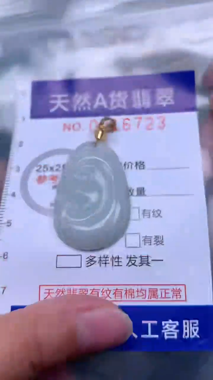 翡翠未镶嵌吊坠(不含链)1