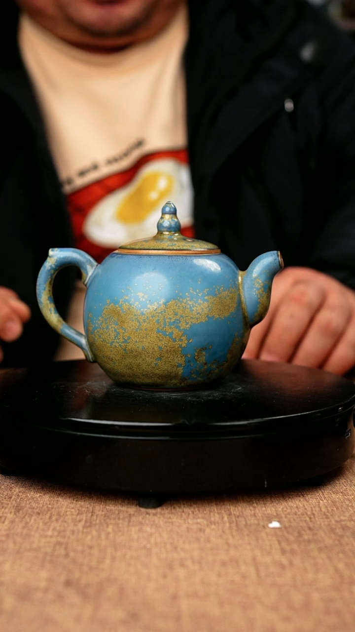 【闪购商品】987#国工一级品原矿钧瓷炉钧釉福禄壶