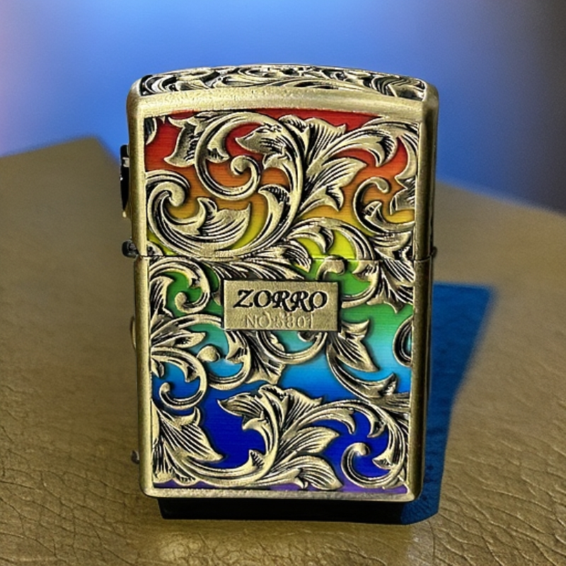 【ZK48-1】ZORRO佐罗升级夜光唐草防风煤油打火机