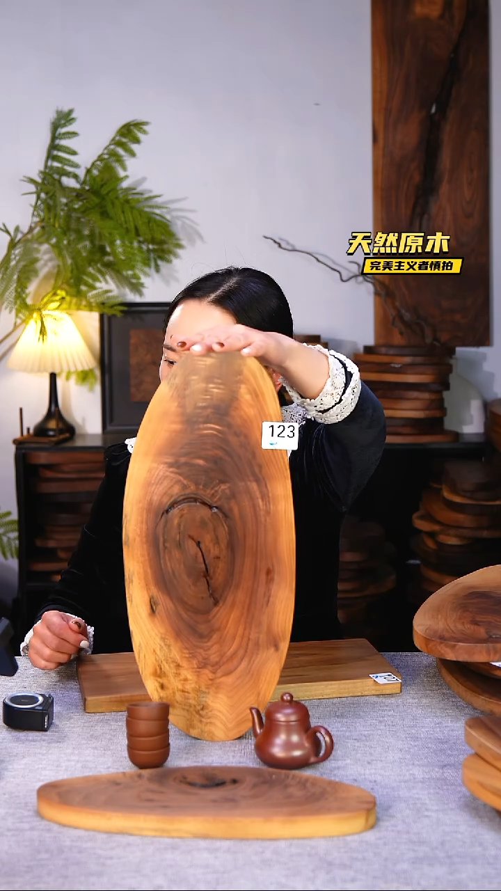 木北美黑胡桃原木.干裂疤结不属于商品质量问题完美主义者慎拍