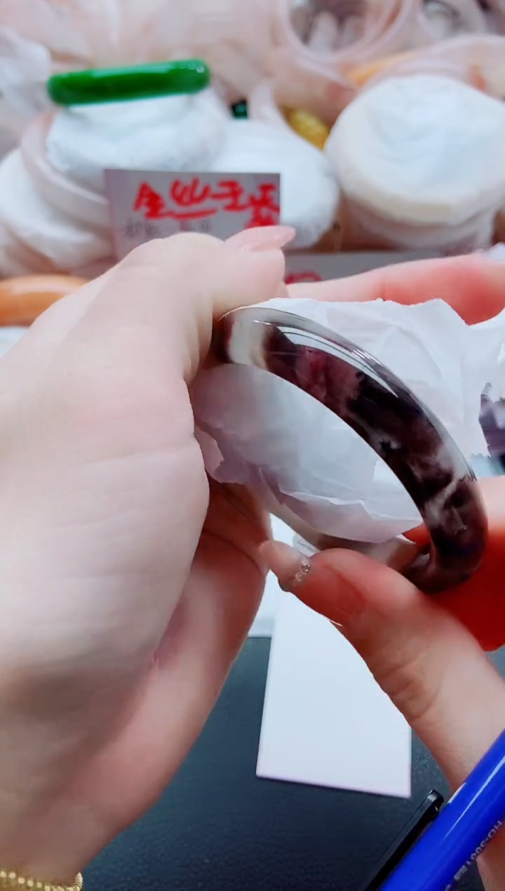 【闪购商品】石英质玉手镯未镶嵌K305-54-55