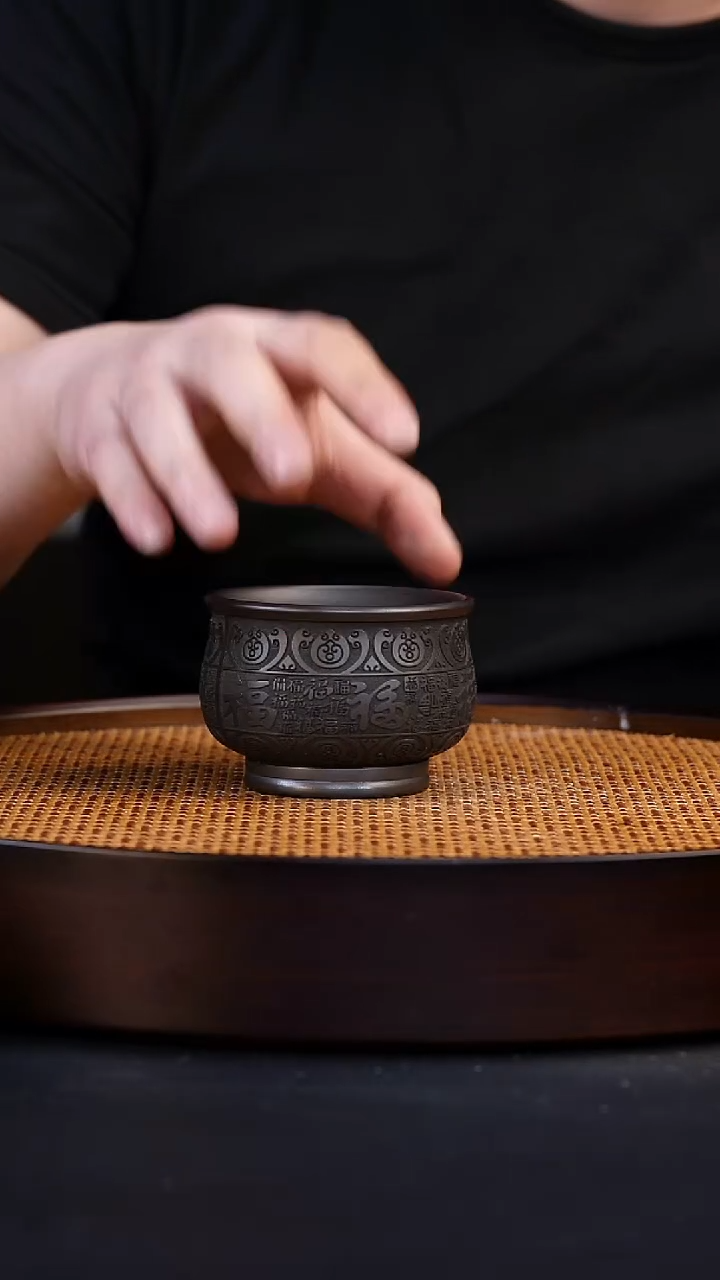 茶杯紫砂宜兴全手工紫砂杯