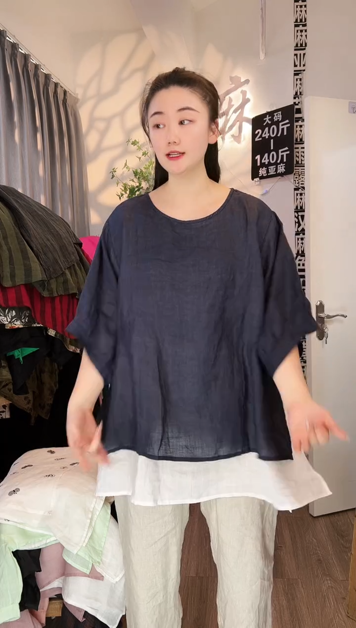 亚麻汉麻苎麻大码女装。