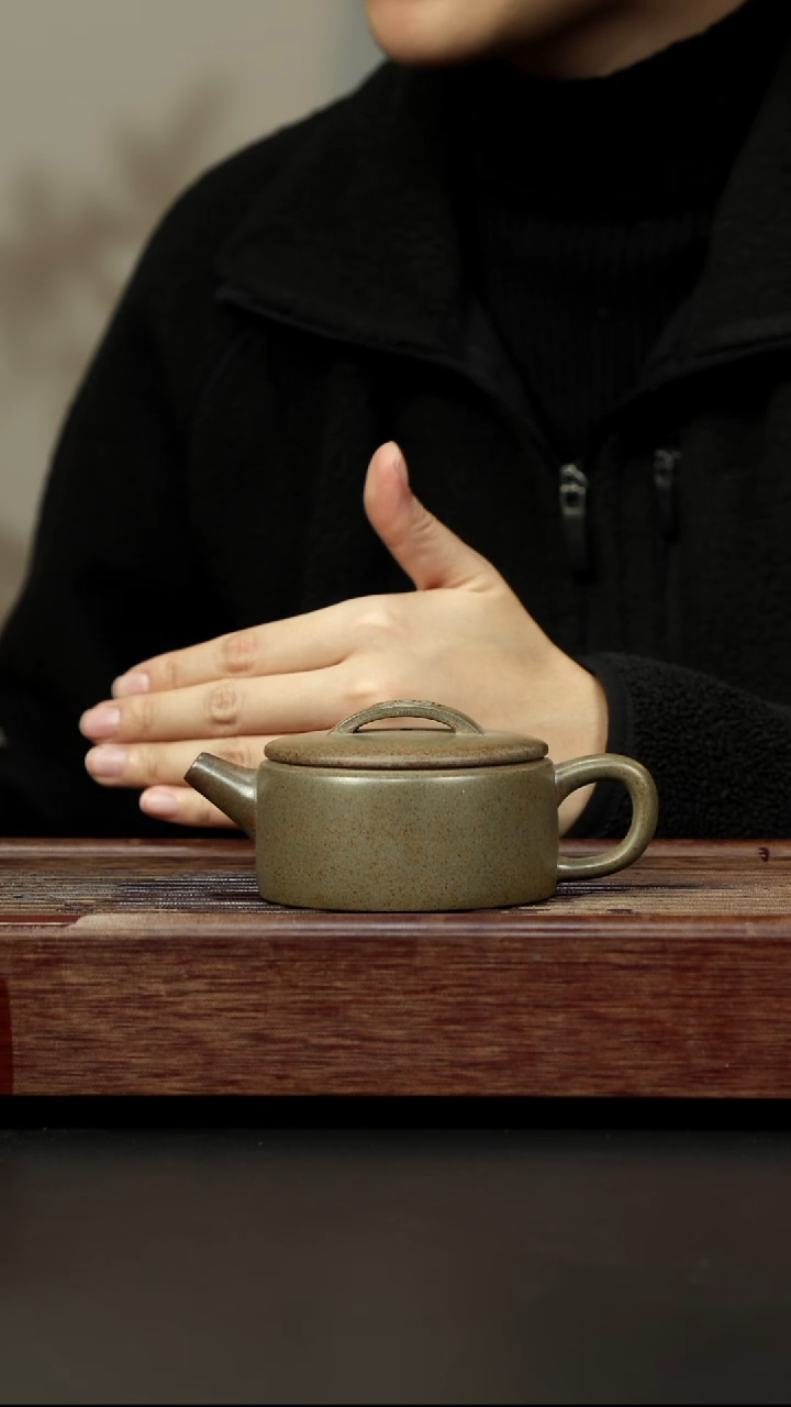 茶壶紫砂蟹壳青柴烧 汉瓦
