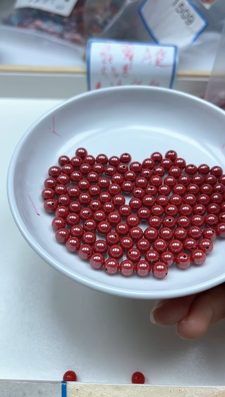 玛瑙/玉髓散珠未镶嵌C870 蒂 王 砂6mm10个9.9元