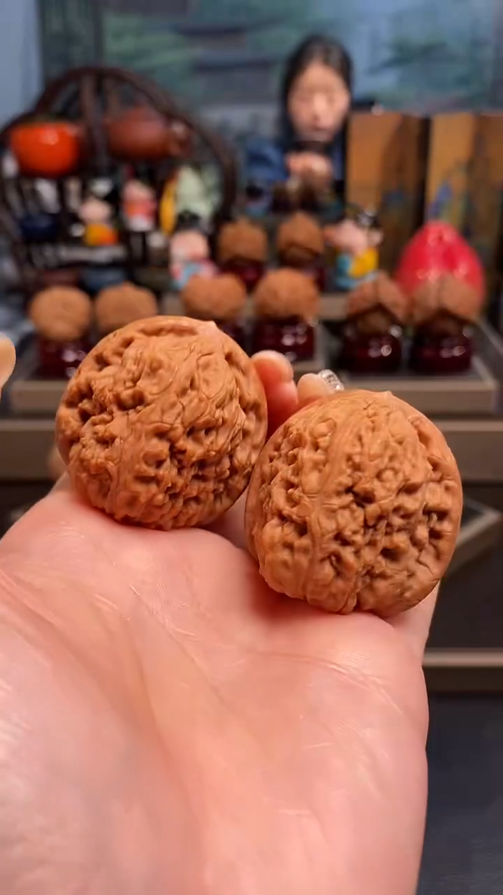 【闪购商品】文玩核桃把件B 648南疆石39尺