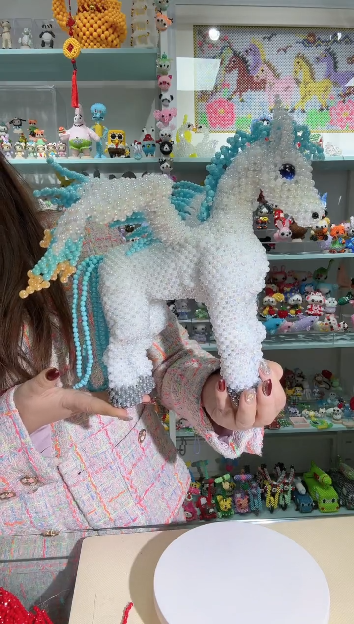 亚克力0109卡6马贝彩晶天马行空材料包-黑色