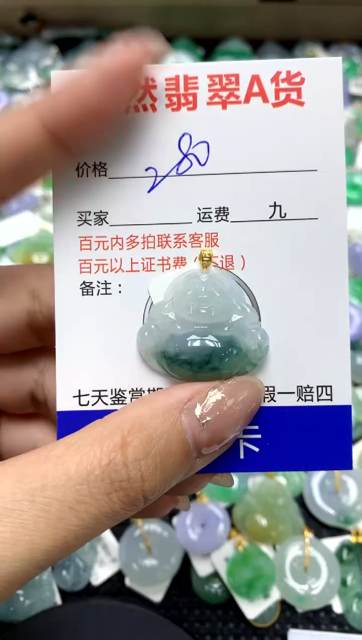【闪购商品】翡翠颈饰18K金镶嵌1111111111
