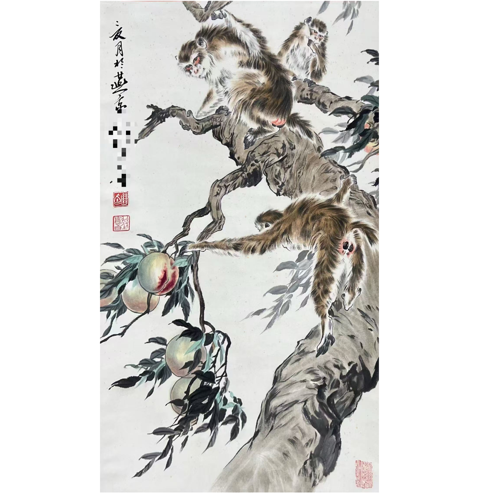 【第19场】刘老师2.5平尺《猴》41x69  L908