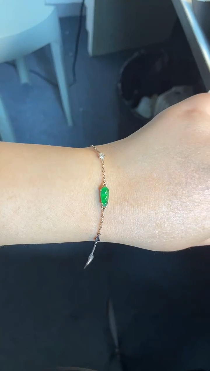 吊坠(不含链)银S925镶嵌翡翠1