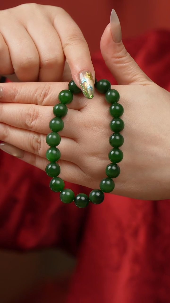 未镶嵌和田玉挂件手串