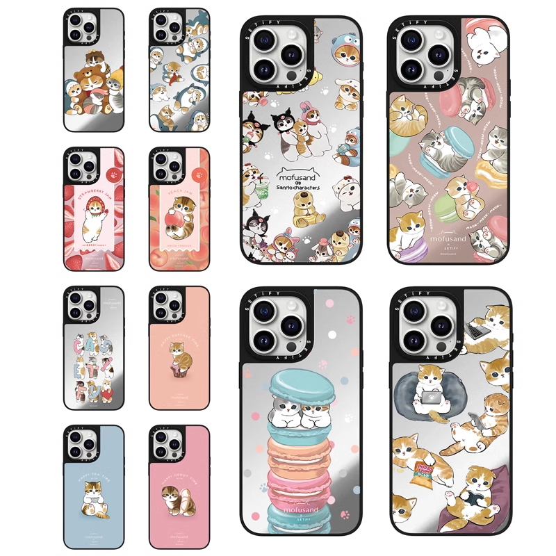 【猫咪精灵系列】适用于iPhone17Promax苹果16Pro手机壳15镜面14