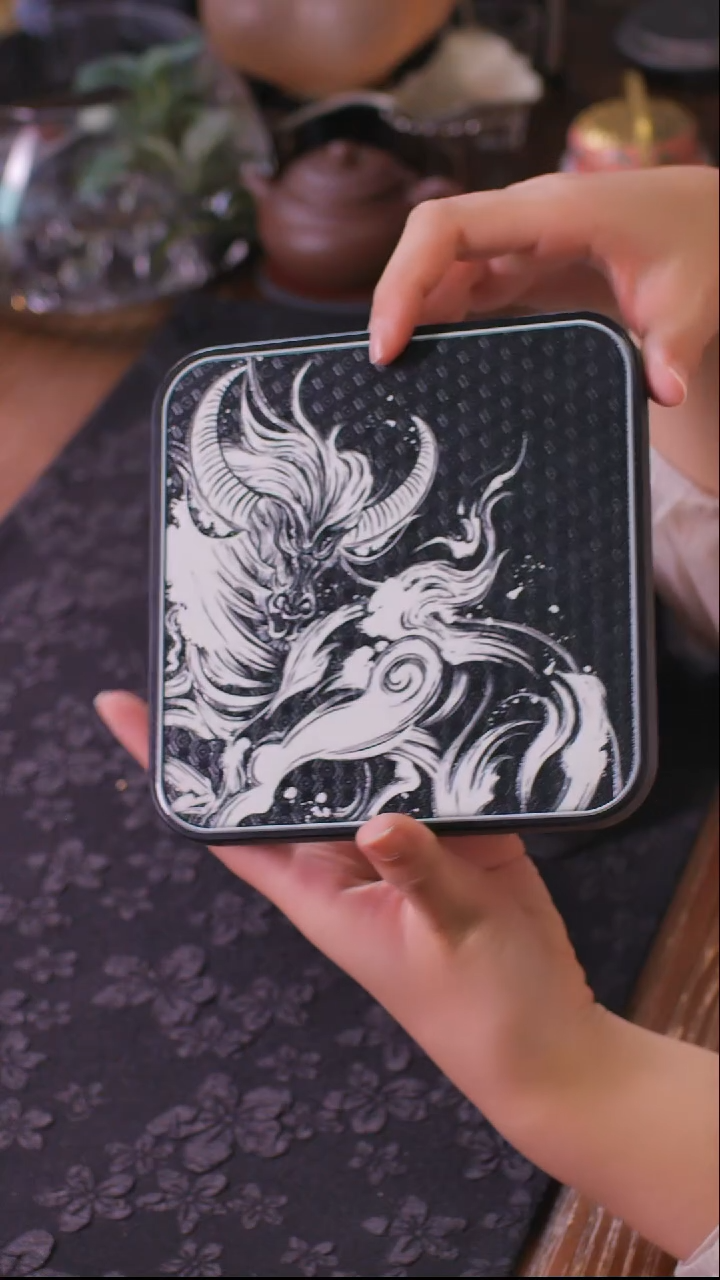 壹藏贰宝龙牛图案大垫子一片