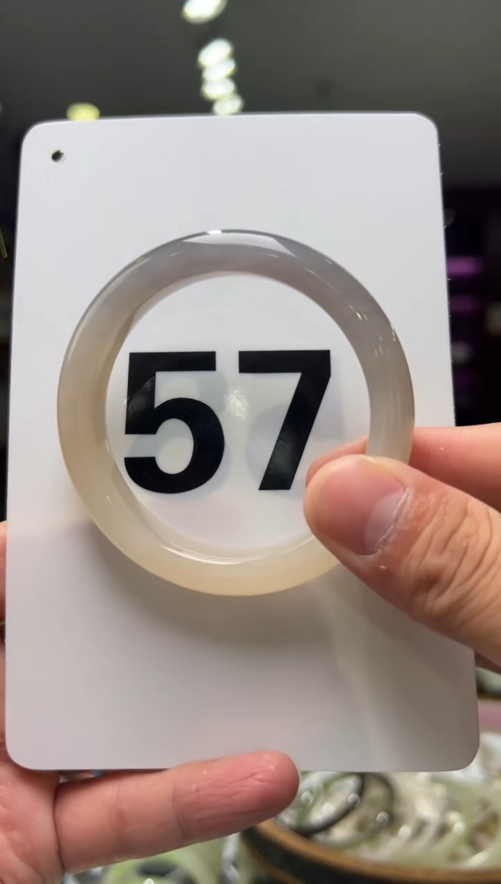 【闪购商品】和田玉手镯未镶嵌56-57藕紫（生长纹）