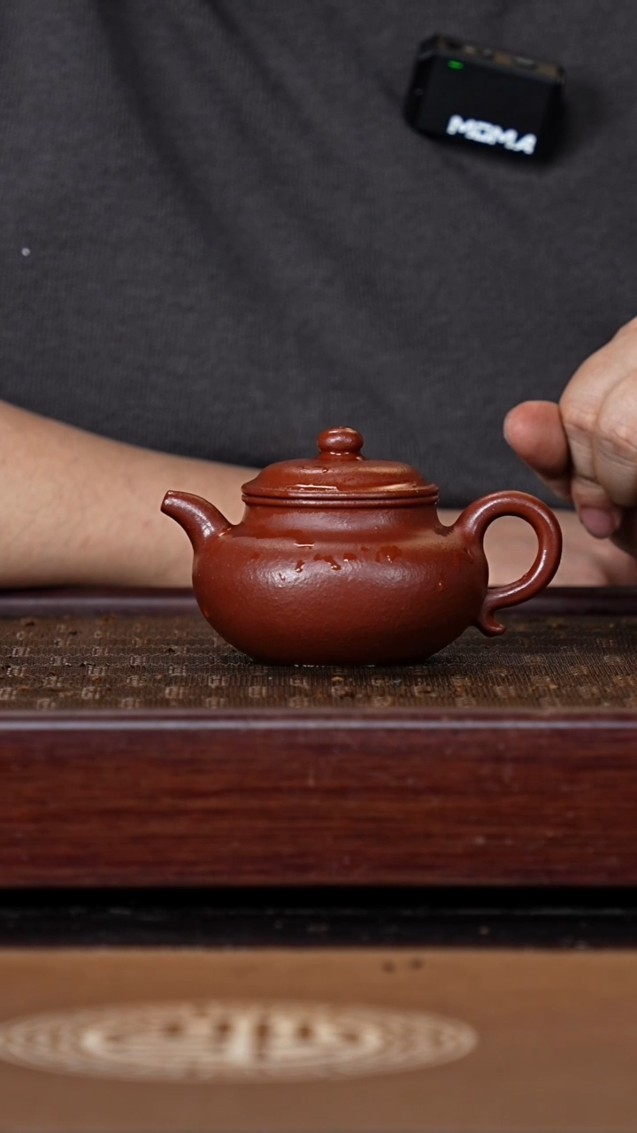 【闪购商品】紫砂茶壶羊角山朱泥