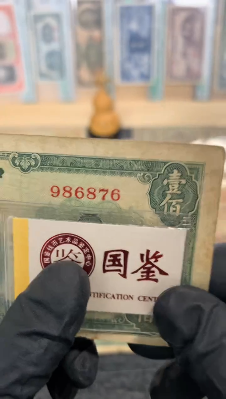 纸986876   面值100元