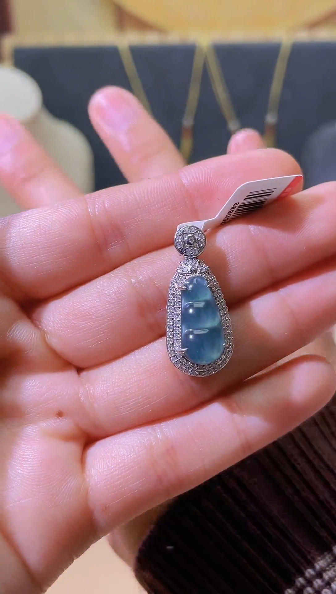 【闪购商品】翡翠颈饰未镶嵌天然A货翡翠吊坠