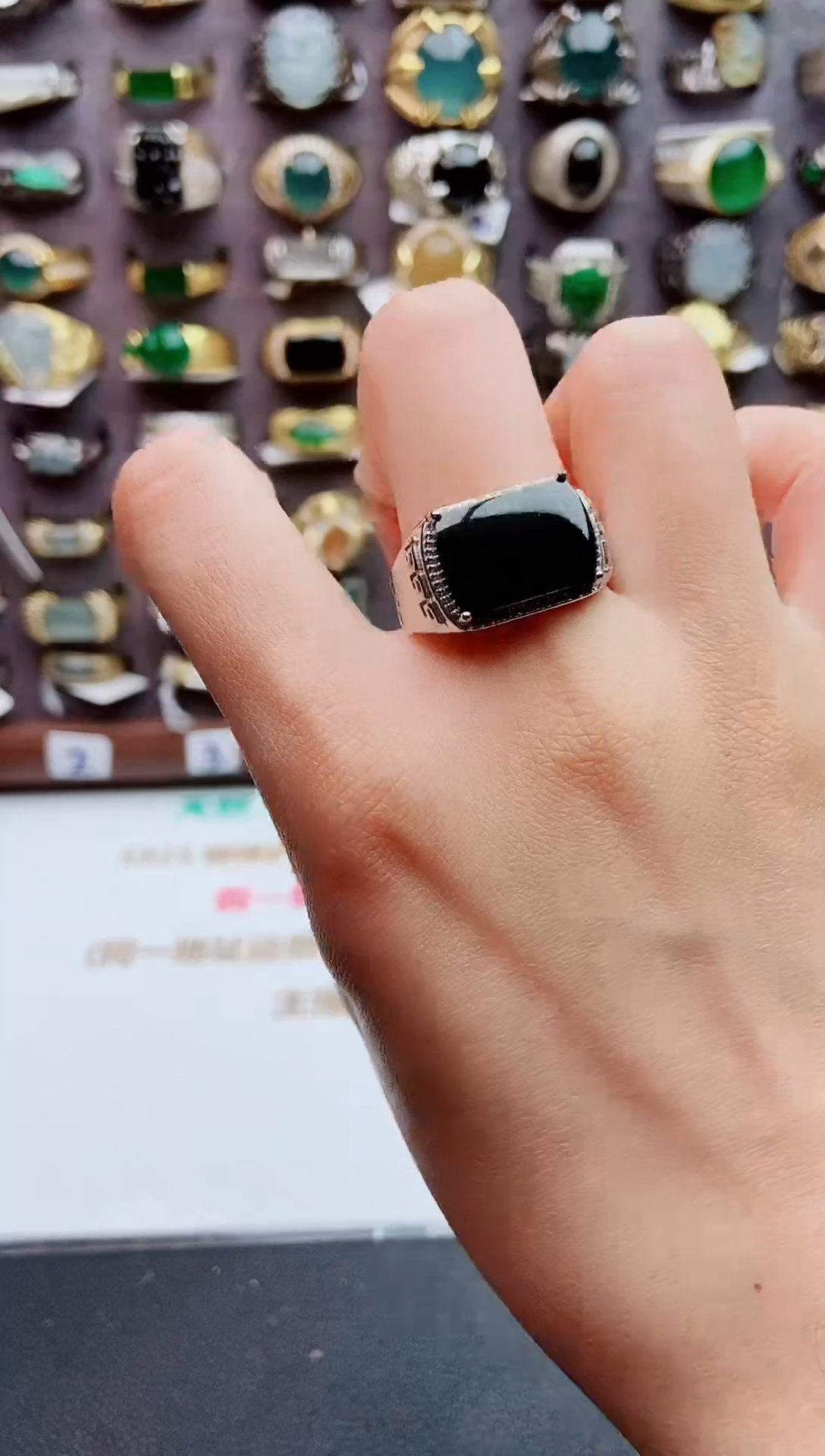 未镶嵌戒指翡翠天然翡翠男戒