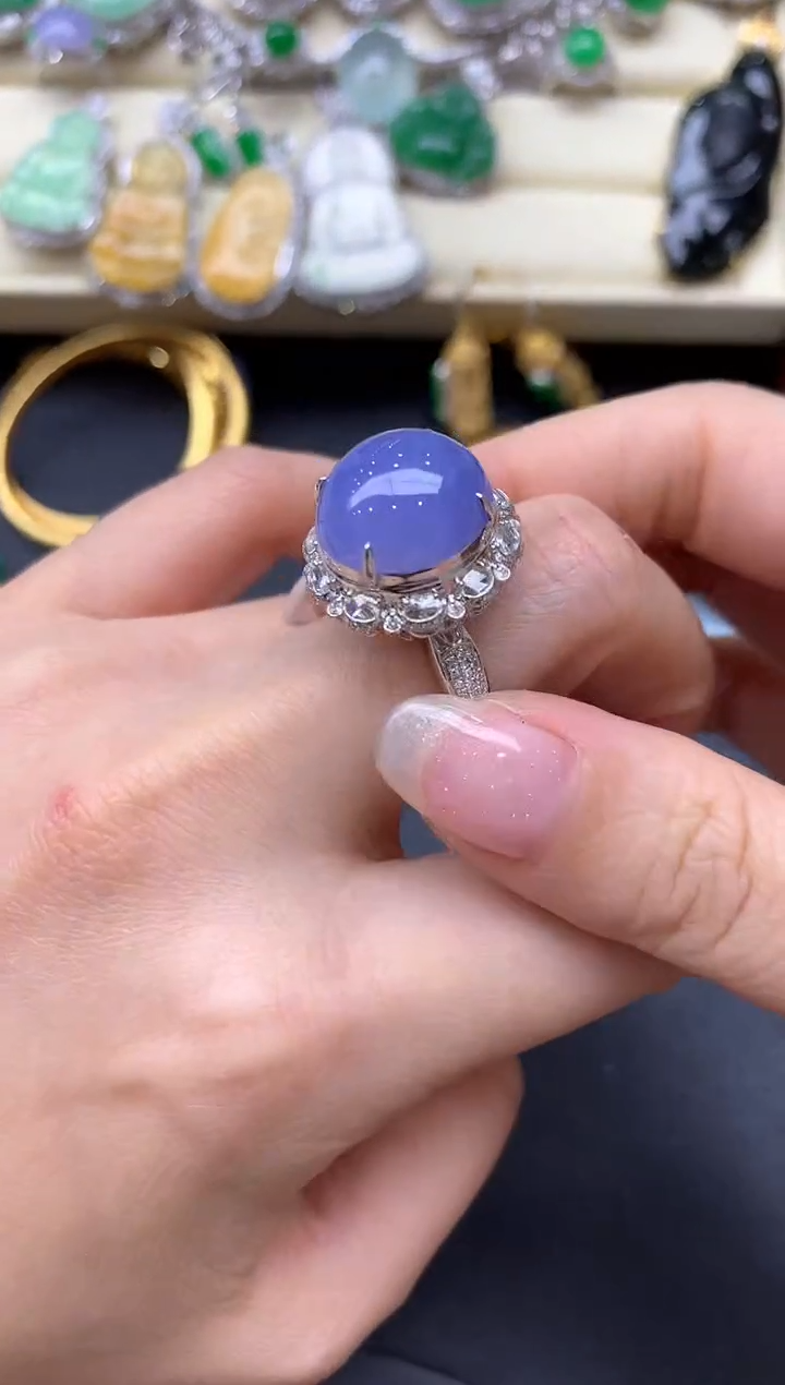 【闪购商品】翡翠戒指18K金镶嵌662-中国好珍宝