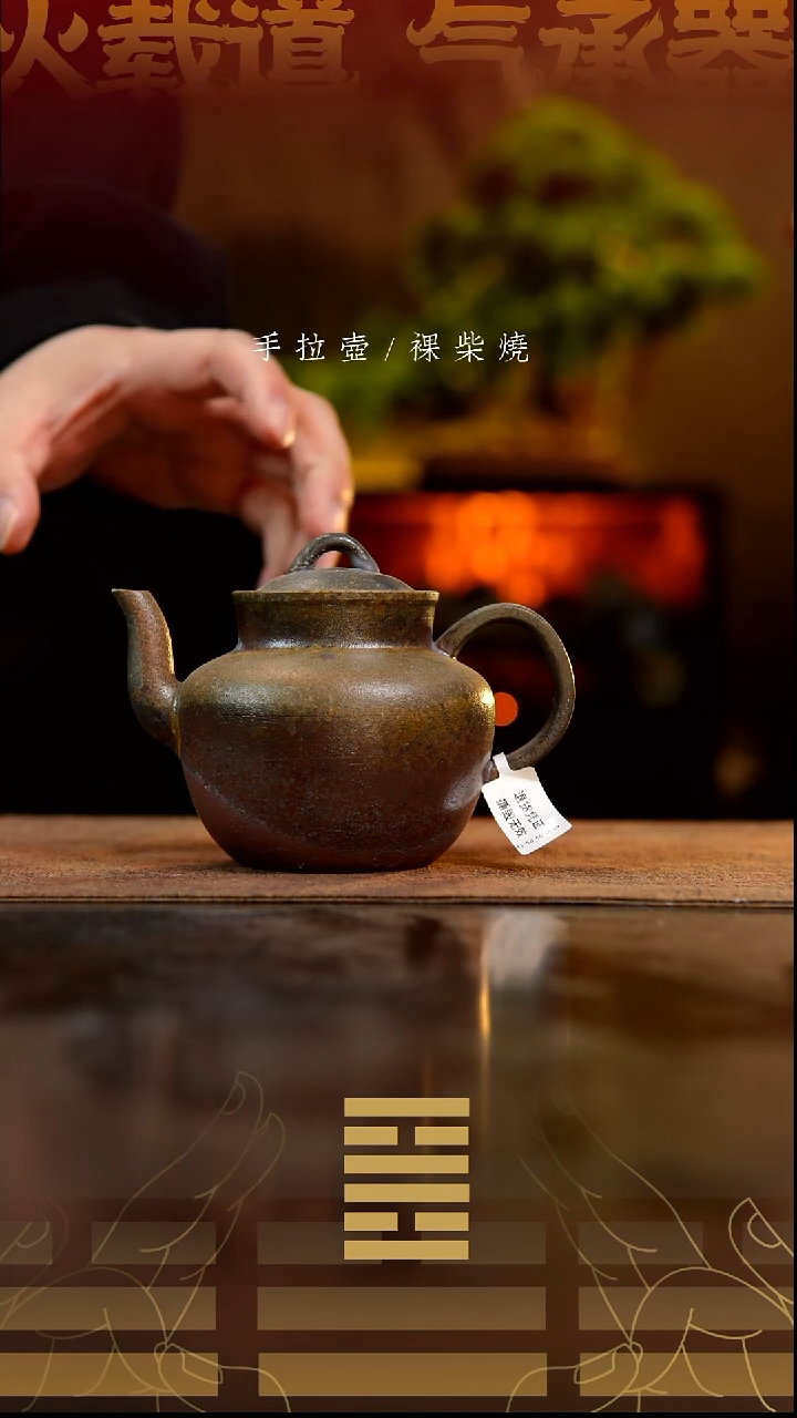 夸烧柴烧韶华壶微瑕