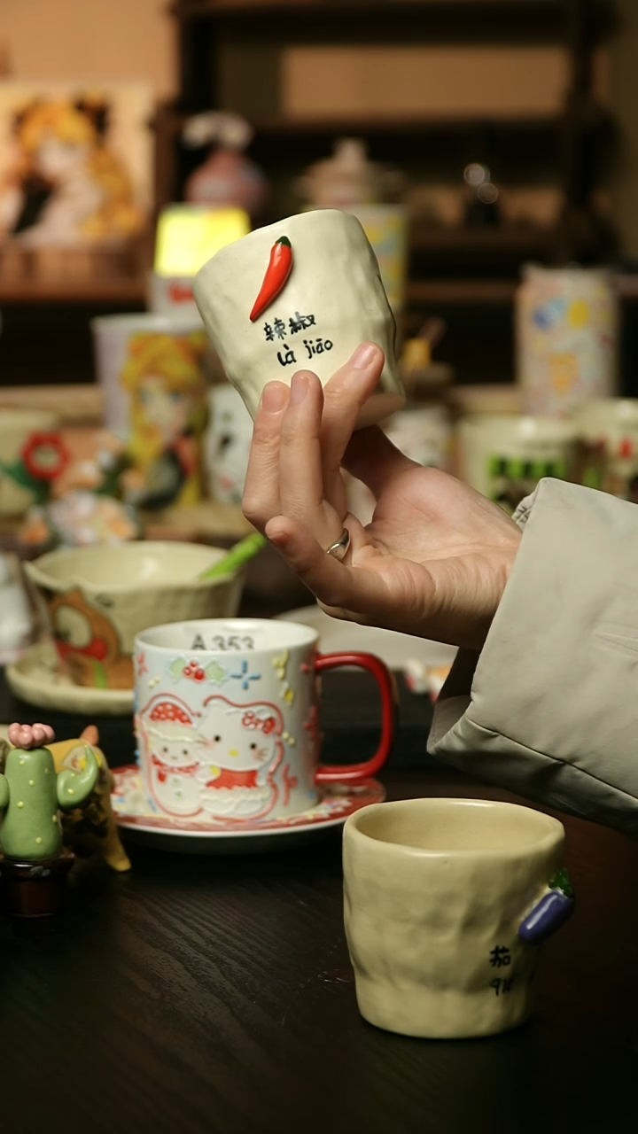 【闪购商品】杯景德镇陶瓷釉下彩&A844