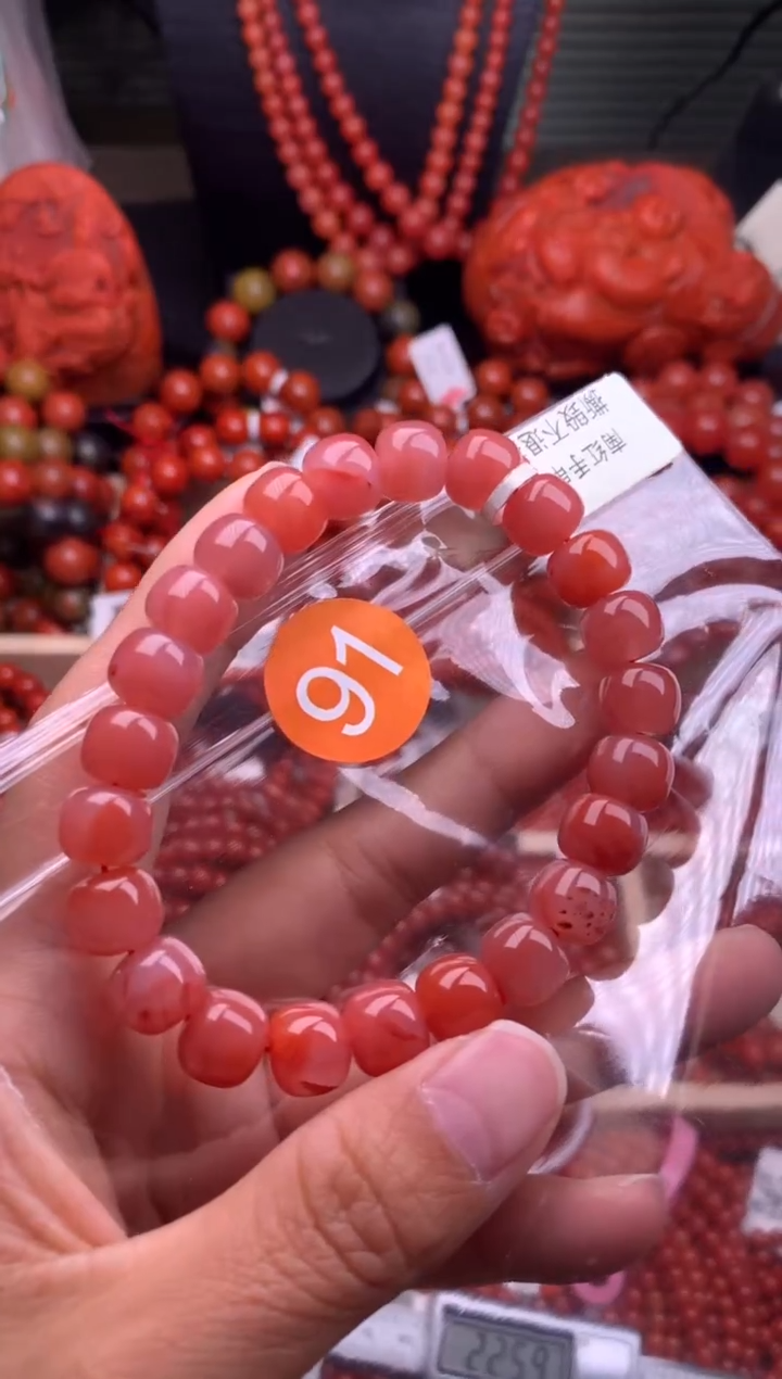 【闪购商品】南红玛瑙珠宝奇石合金91-10